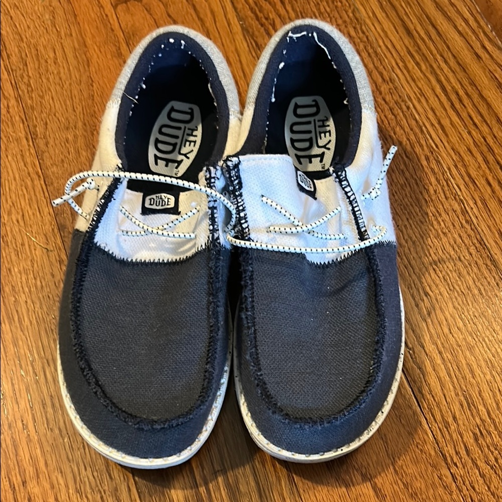 Hey Dude Two-Tone Blue Loafers
